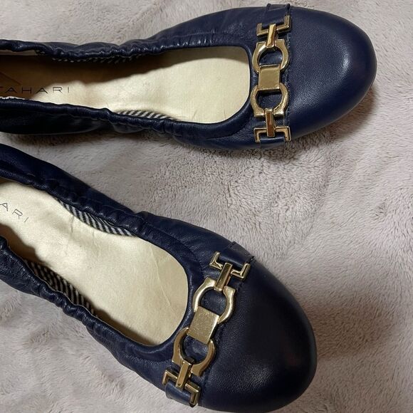 Tahari blue vera flats  - Picture 5 of 6